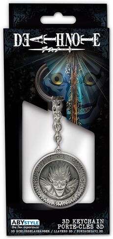 ABYSTYLE - DEATH NOTE 3D Medal Key Ring, silver, Dimensions : H. 4,4 cm x L. 4,5 cm in Kuwait