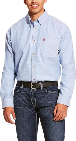 Ariat Men's FR Solid Twill DuraStretch Work Shirt in Kuwait