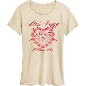 The Muppets - Coquette Miss Piggy - Women's Short Sleeve Graphic T-Shirt in Kuwait