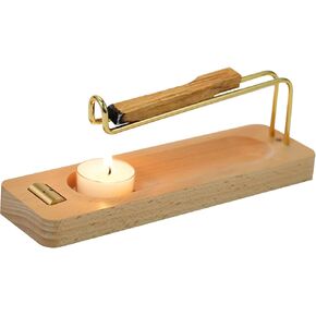 Incense Holder for Burning Palo Santo & Sage Sticks (Standard, Wooden Palo Santo and Sage Burner) in Saudi Arabia