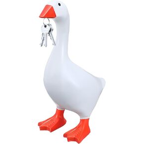 Novabright Desk Goose 7 Inch Mini Porch Goose Statue Funny Magnetic Key Holder Desktop Figurine for Office Display Bookshelf Housewarming Gifts for New Home Room Decor Aesthetic in Saudi Arabia