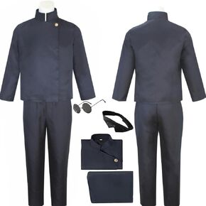 Men Costume Outfit Men Uniform Black Set Top Pants Halloween in Saudi Arabia