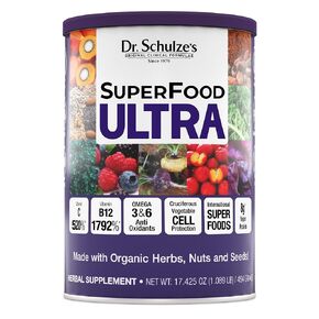 Dr. Schulze's SuperFood Ultra | Organic Super Food Powder | Vitamin B Complex and 520% Vitamin C | May Help Boost Energy & Improve Fitness | Vegan, Non-GMO & Gluten-Free | 17.4 Oz in Saudi Arabia