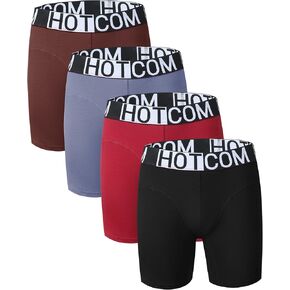 Men's Boxer Briefs,Boxer Briefs Mens Underwear Cotton Blend,Comfort Flex Waistband with Logo, Low Friction Support in Kuwait