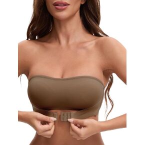 Allegra K Women's Bras Strapless Front Buckle Seamless Non Slip in Saudi Arabia