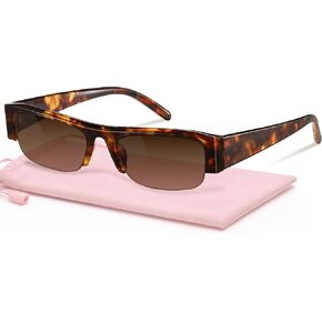livho Polarized Semi Rimless Sunglasses Women Eyewear Frame, Retro Sun Glasses in Saudi Arabia