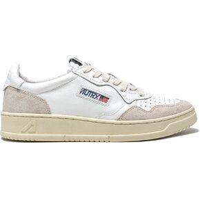 Autry AULM LS33 Unisex Leather and Suede White Sneakers in Saudi Arabia