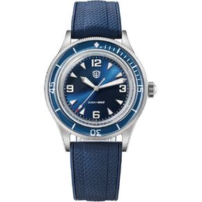 TACTICAL FROG Watchdives WD50Q WD50-Fathoms 38mm Mens Dive Watch with Japanese VH31 Sweep Quartz, Sapphire Crystal 300M Water Resistant, Vintage Style FKM Rubber Strap Analog Wristwatch in Saudi Arabia