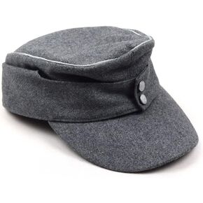WWII German M43 Officer WH EM Field Panzer Wool Cap Hat Grey Replica in Saudi Arabia