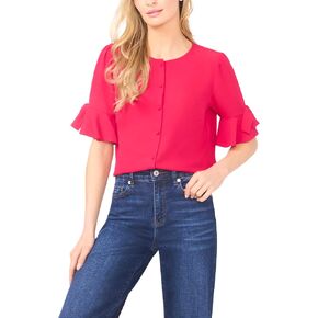 CeCe Flounce Elbow Bow Sleeve Top in Saudi Arabia