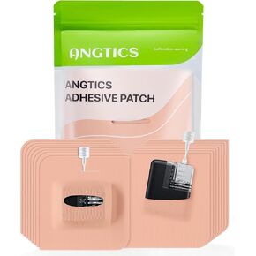 ANGTICS 16 Pack Tandem Mobi Patches, Waterproof Adhesive Sleeve for Insulin Pump, Skin-Friendly Hypoallergenic Overpatch Pocket with 10+ Days Long-Lasting Hold (Tan) in Saudi Arabia