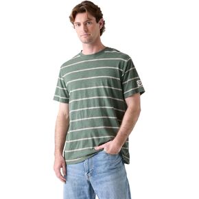 Guess Men's Eco Stripes Acid Wash Tee in Kuwait