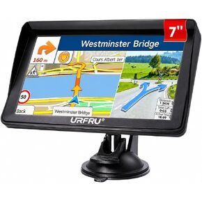 7-Inch GPS Navigator for Car Truck RV, 2025 Offline Maps with Lifetime Free Updates, Touchscreen Sat Nav, Voice Guidance, Speed & Traffic Alerts, Custom Truck Routing in Saudi Arabia
