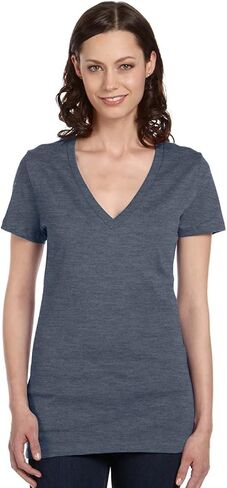 Bella+Canvas Ladies Heather Ringer Tee in Saudi Arabia