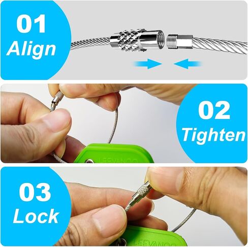 15 Pack 6 Inch Stainless Steel Wire Keychain Cables with Plastic Sleeve, Heavy Duty Wire Key Rings Loops for Luggage Tags ID Tag Keepers Keys Kitchen Utensils Duster in Saudi Arabia