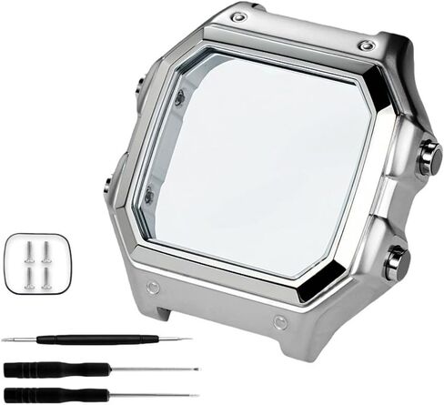 لساعة كاسيو 3299 AE-1200WH حافظة ساعة معدلة AE1200 من الفولاذ المقاوم للصدأ حافظة معدنية مع حلقة مقاومة للماء باللون الأسود والفضي in Kuwait