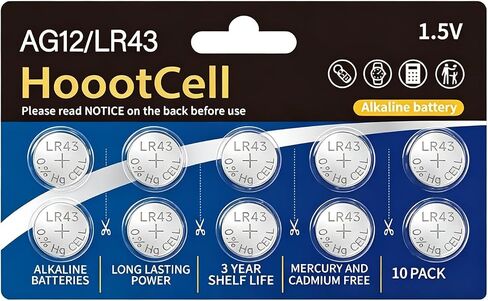 LR43 Batteries AG12 Button Cell Battery 386 SR43 L1142 D301 1.5V Button Coin Cell Watch Battery (10) in Saudi Arabia