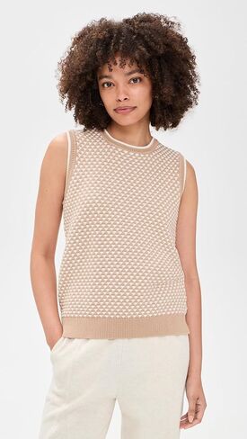 قميص Varley النسائي Jenson Fair Isle بدون أكمام in Kuwait