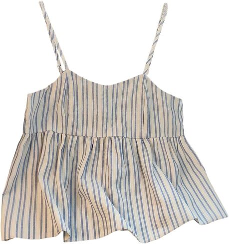 SOLY HUX Women's Striped Summer Cami Tops Sleeveless Shirred Flowy Sweet Vacation Camisole in Kuwait