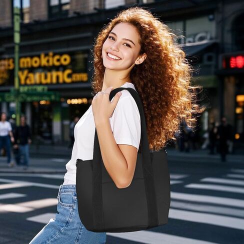Geestock Small Tote Bag for Women Small Tote Bag with Zipper, Lightweight Nylon Crossbody Totes Purses Shoulder Handbags in Saudi Arabia