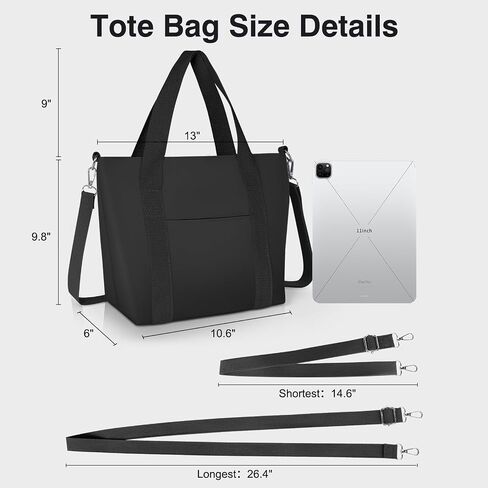 Geestock Small Tote Bag for Women Small Tote Bag with Zipper, Lightweight Nylon Crossbody Totes Purses Shoulder Handbags in Saudi Arabia