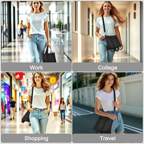 Geestock Small Tote Bag for Women Small Tote Bag with Zipper, Lightweight Nylon Crossbody Totes Purses Shoulder Handbags in Saudi Arabia