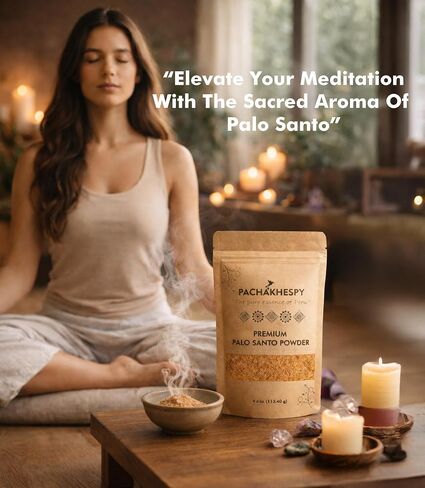 Palo Santo Incense Powder 4 oz Natural from Peru Ethycally Harvested for Smudging and Homemade Incense Bursera Graveolens Wood in Saudi Arabia