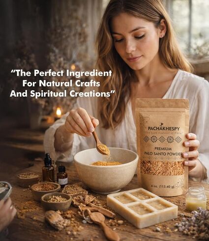 Palo Santo Incense Powder 4 oz Natural from Peru Ethycally Harvested for Smudging and Homemade Incense Bursera Graveolens Wood in Saudi Arabia
