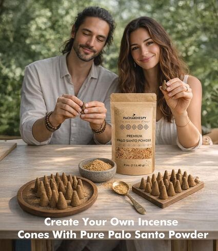 Palo Santo Incense Powder 4 oz Natural from Peru Ethycally Harvested for Smudging and Homemade Incense Bursera Graveolens Wood in Saudi Arabia