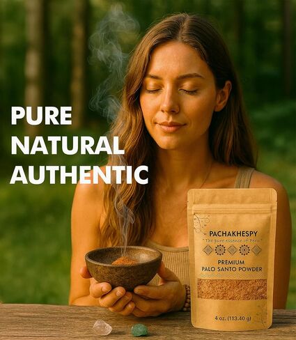 Palo Santo Incense Powder 4 oz Natural from Peru Ethycally Harvested for Smudging and Homemade Incense Bursera Graveolens Wood in Saudi Arabia
