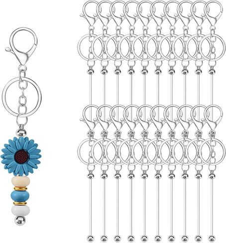 DIY Keychain Bars - Beadable Metal Rod for Custom Keychains, Fashion Accessories & Clothing Decoration Components in Saudi Arabia