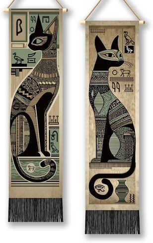 TNKBREEZE 2Pcs Dragon Tapestries Dragon and Tree Long Vertical Tapestry Tassel Wall Aesthetic Tapestry for Bedroom Living Sitting Dorm Studio Room Apartment Decor 51.2x13 In in Saudi Arabia