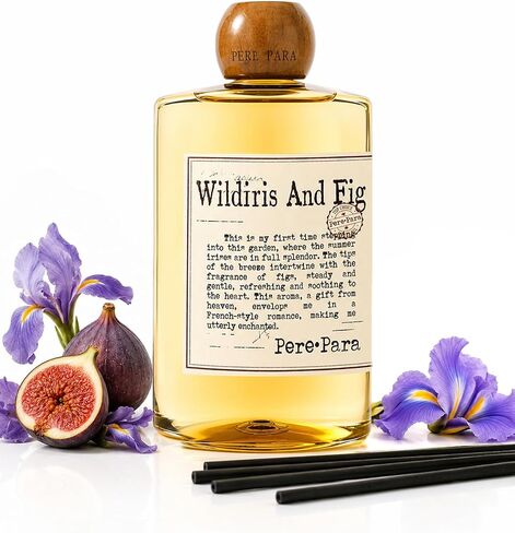 Luxury Hotel Scent Reed Diffuser Rifill 400ml (13.53oz) with 6 Reed Sticks | English Pear & Freesia Scent | Home, Bathroom & Office Decor | Long-Lasting Room Freshener | Premium Gift Set in Saudi Arabia