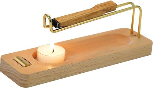Incense Holder for Burning Palo Santo & Sage Sticks (Standard, Wooden Palo Santo and Sage Burner) in Saudi Arabia