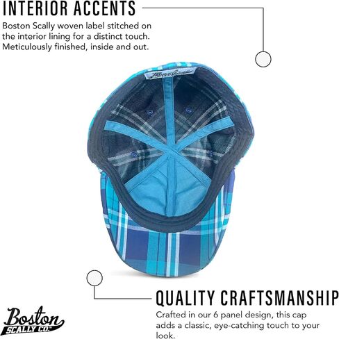 The Original Boston Scally Cap - The Sweetwater Newsboy Flat Cap - 6 Panel Cotton Fitted Hat for Men - Tealwater in Kuwait