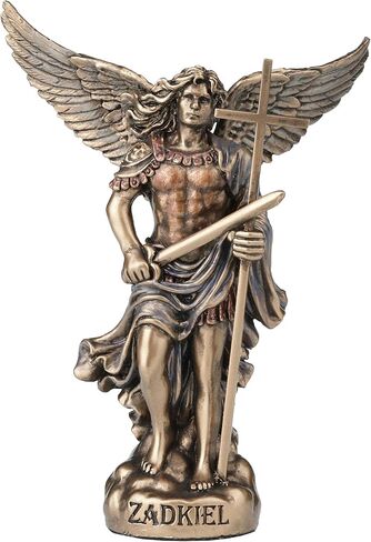 تصميم Veronese 4 مجموعة The Seven Archangel من البوليستون مطلية يدويًا بلمسة نهائية برونزية قابلة للتجميع لديكور المنزل in Kuwait