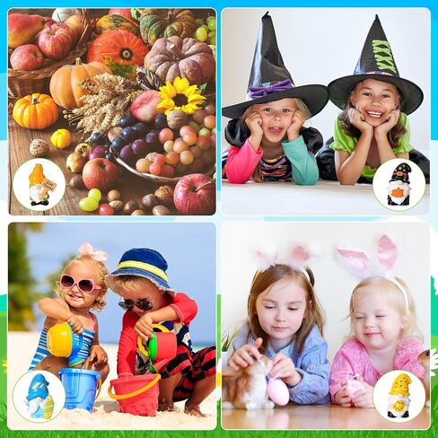 Miniature Resin Gnome Figurines Set 30 Pcs 15 Styles Independence Day 4th of July Seasonal Holiday Gnome Statues for Fairy Garden Terrarium Plant Pots Decor in Kuwait