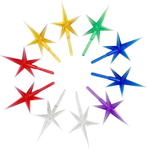 National Artcraft Medium Modern Stars for Ceramic Christmas Trees - Assorted Colors (10 Stars) in Kuwait