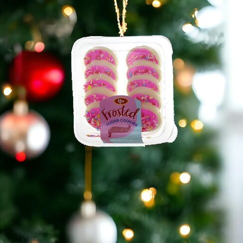 Cody Foster & Co Pack of Pink Frosted Sugar Cookie Ornaments, Realistic Details in Saudi Arabia