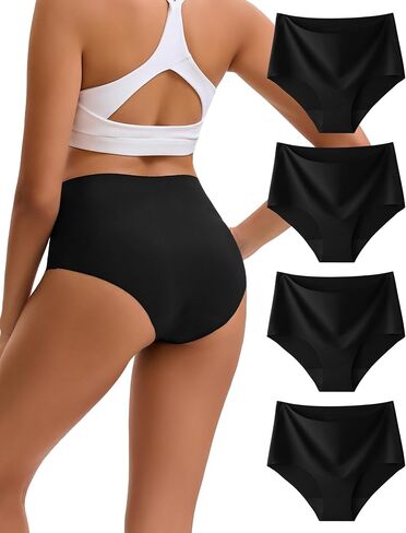 Women's Seamless Underwear No Show Lightweight Panties Invisible Briefs 4-Pack in Saudi Arabia