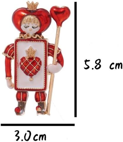 Retro Spade Soldier Alloy Brooch, Cute Stylish Corsage Pin Fashion Decor Accessory in Kuwait