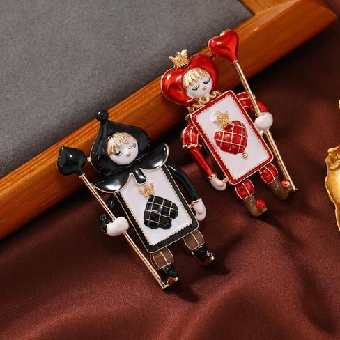 Retro Spade Soldier Alloy Brooch, Cute Stylish Corsage Pin Fashion Decor Accessory in Kuwait