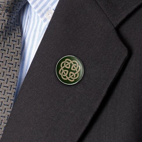 Celtic Knot Love Eternity Metal 1.1" Tie Tack Hat Lapel Pin Pinback in Kuwait
