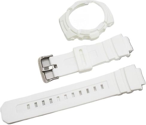 2-in-1 Resin Case and Strap Compatible with AW-591/AW-590/AW-5230/AWG-M100/AWG-M101 Frame Bezel AW591/AWG590 Strap(Color1) in Kuwait
