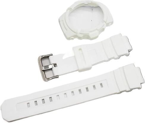 2-in-1 Resin Case and Strap Compatible with AW-591/AW-590/AW-5230/AWG-M100/AWG-M101 Frame Bezel AW591/AWG590 Strap(Color1) in Kuwait