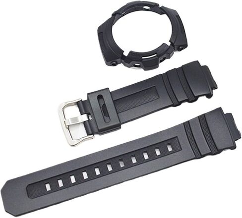2-in-1 Resin Case and Strap Compatible with AW-591/AW-590/AW-5230/AWG-M100/AWG-M101 Frame Bezel AW591/AWG590 Strap(Color1) in Kuwait