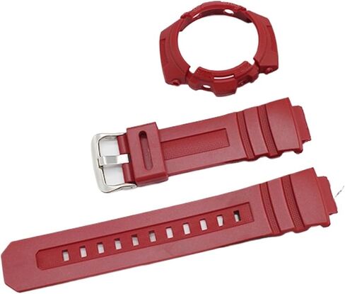 2-in-1 Resin Case and Strap Compatible with AW-591/AW-590/AW-5230/AWG-M100/AWG-M101 Frame Bezel AW591/AWG590 Strap(Color1) in Kuwait