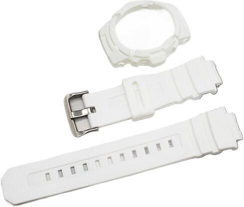 2-in-1 Resin Case and Strap Compatible with AW-591/AW-590/AW-5230/AWG-M100/AWG-M101 Frame Bezel AW591/AWG590 Strap(Color1) in Kuwait