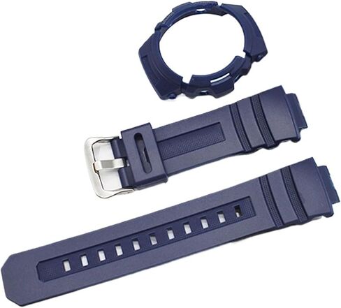 2-in-1 Resin Case and Strap Compatible with AW-591/AW-590/AW-5230/AWG-M100/AWG-M101 Frame Bezel AW591/AWG590 Strap(Color1) in Kuwait