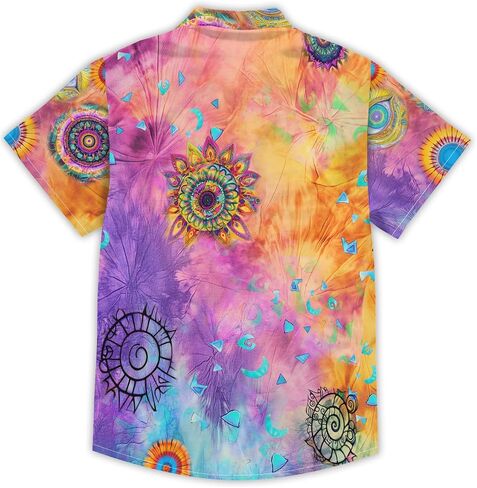 Funny Hawaiian Shirt Summer Beach Tropical Short Sleeve Holiday Print Aloha Shirt Casual Button Down Shirt in Kuwait
